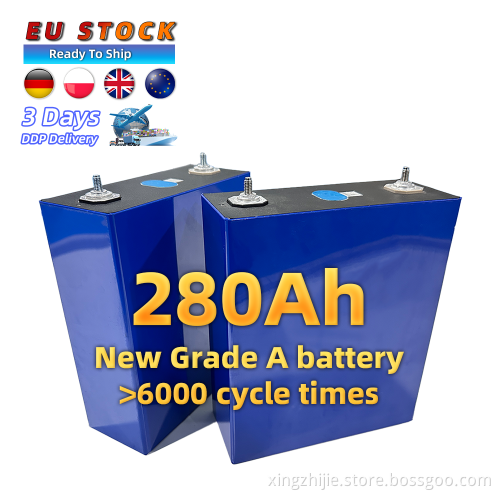 EU Stock Solar Storage System Prismatic Lithium Battery 3.2V 100Ah/280Ah LiFePO4 Cell for Electric Golf Carts & Solar Packs